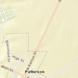 Patterson Ohio Street Map