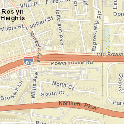 Roslyn Heights New York Street Map