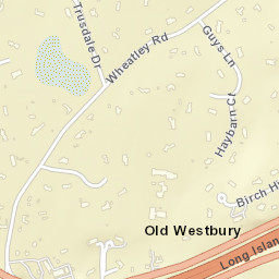 Old Westbury New York Street Map