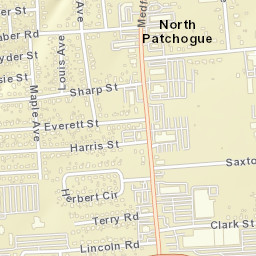 North Patchogue New York Street Map