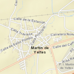 Martín de Yeltes Street Map