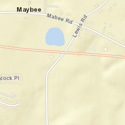 Maybee Ohio Street Map