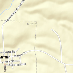Mifflin Ohio Street Map