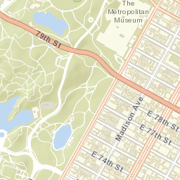 Metropolitan Museum of Art, NY Street Map