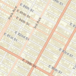 Yorkville New York Street Map