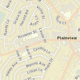 Plainview New York Street Map