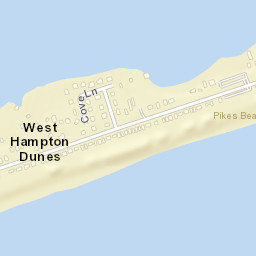 West Hampton Dunes New York Street Map