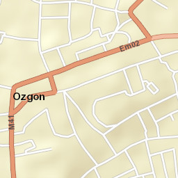 Uzgen Street Map