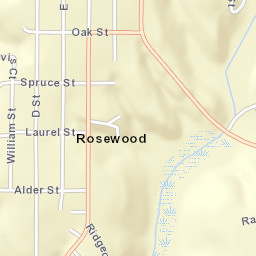 Rosewood California Street Map