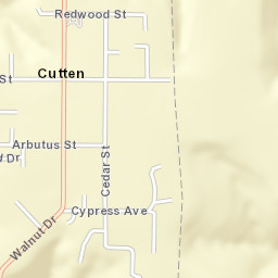 Cutten California Street Map