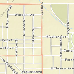 501-599 West Sheridan Avenue, Shenandoah, IA  Street Map