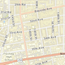 Flushing New York Street Map