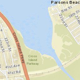 Parsons Beach New York Street Map