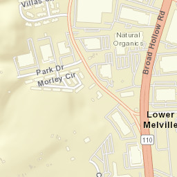 Lower Melville New York Street Map