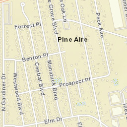 Pine Aire New York Street Map