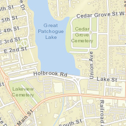 Patchogue New York Street Map