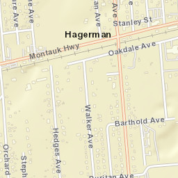 Hagerman New York Street Map
