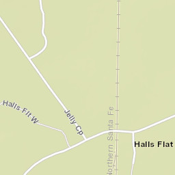 Halls Flat California Street Map