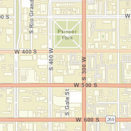200-238 S Rio Grande St, Salt Lake City, UT Street Map