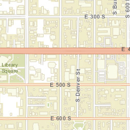 200-298 South 6th East Salt Lake City UT Street Map