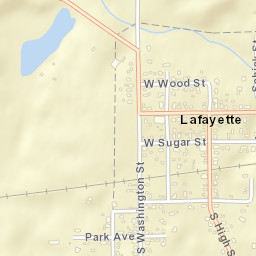 Lafayette Ohio Street Map