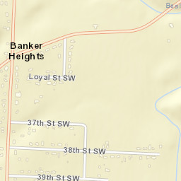 Banker Heights Ohio Street Map