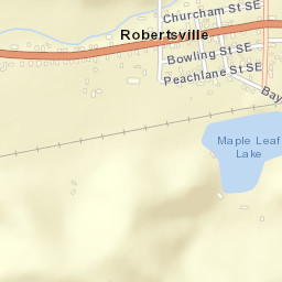 Robertsville Ohio Street Map
