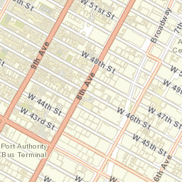 Times square Street Map