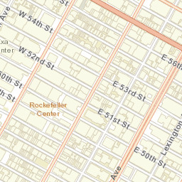 Rockefeller Center, NY, US Street Map