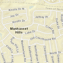 Manhasset Hills New York Street Map