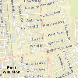 East Williston New York Street Map