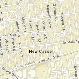 New Cassel New York Street Map