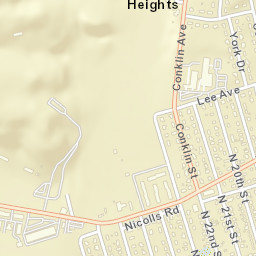 Wheatley Heights New York Street Map