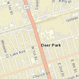 Deer Park New York Street Map