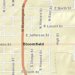 201-299 East Franklin Street, Bloomfield, IA Street Map