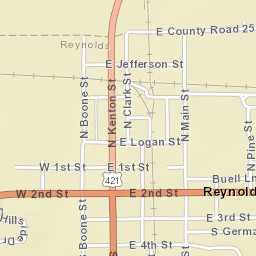 East 2nd Street, Reynolds, IN 47980, USA Street Map
