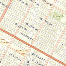 Empire State Building, New York, NY, United States Street Map