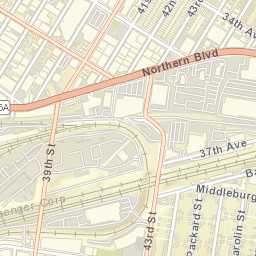 Sunnyside Gardens New York Street Map