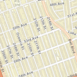 Oakland Gardens New York Street Map
