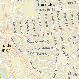 Herricks New York Street Map