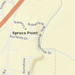 Spruce Point California Street Map