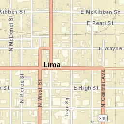 112 East Market Street, Lima, OH 45801 Street Map