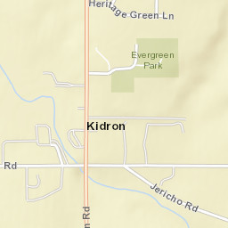 Kidron Ohio Street Map