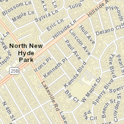 North New Hyde Park New York Street Map