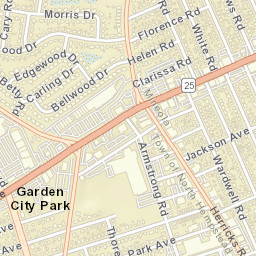 Garden City Park New York Street Map
