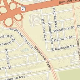 North Great River New York Street Map