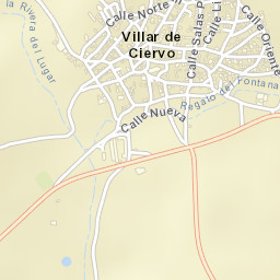 Villar de Ciervo Street Map