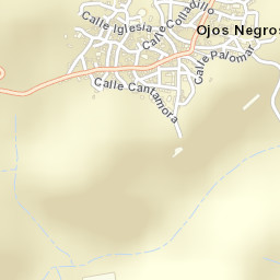 Ojos Negros Street Map