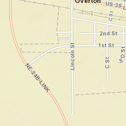 Lincoln Highway, Overton, NE 68863, USA Street Map