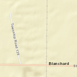 Blanchard Ohio Street Map